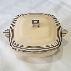 COPY - RARE 1920s Leigh Ware Ultra-Shaped Astoria Casserole Dish